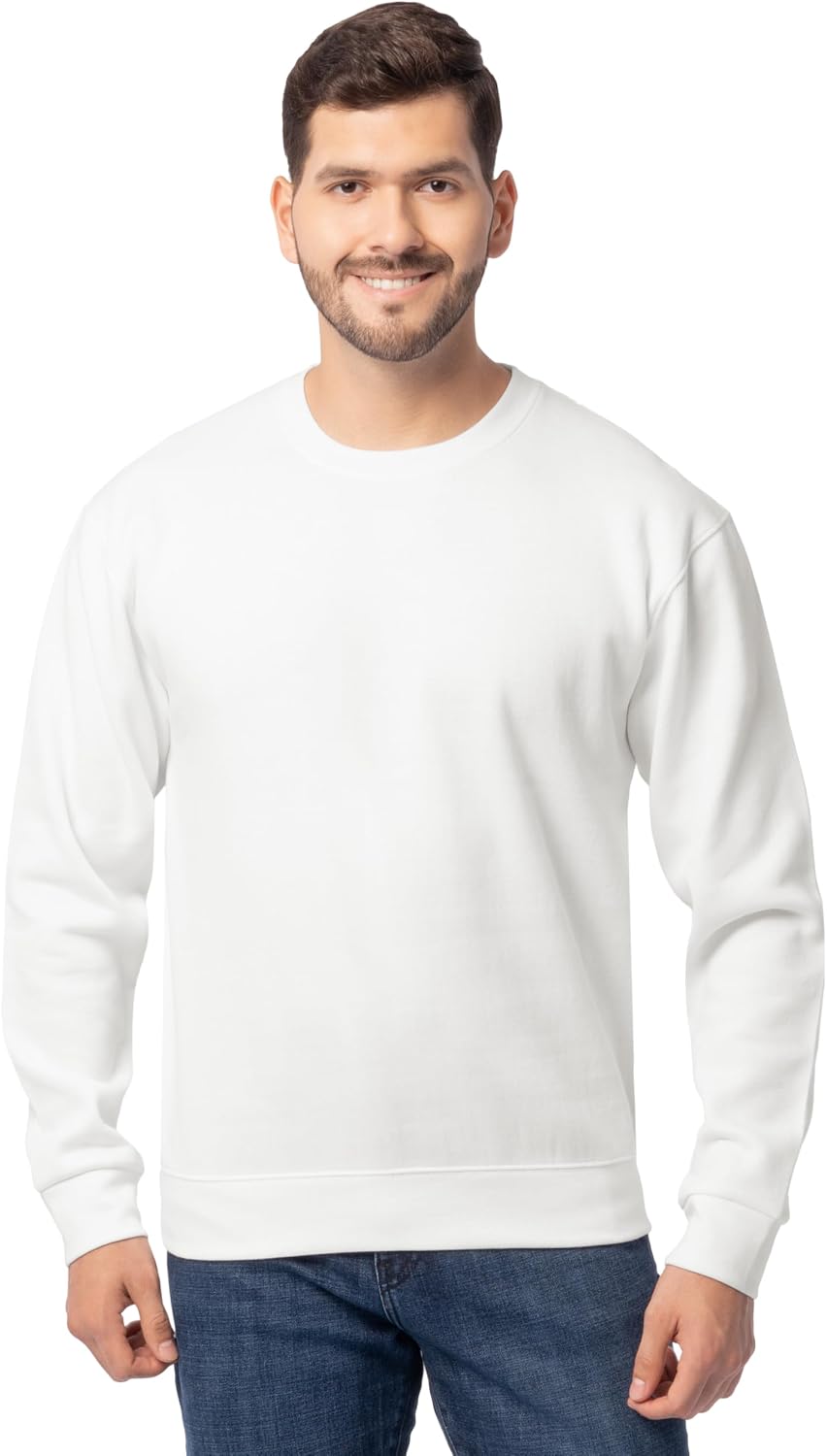 Men'S Eversoft Fleece Crewneck Sweatshirts, Moisture Wicking & Breathable, Sizes S-4X