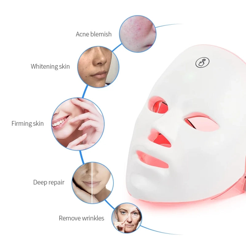 7-Color LED Photon Facial Mask
